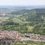 Ausblick vom Messelstein über Donzdorf und die umgebende Landschaft