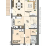 Neubau-Doppelhaushälfte Göppingen-Holzheim - Grundriss Erdgeschoss