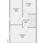 Neubau-Doppelhaushälfte Göppingen-Holzheim - Grundriss Kellergeschoss