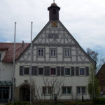Historisches Rathaus in der Stadtmitte von Uhingen