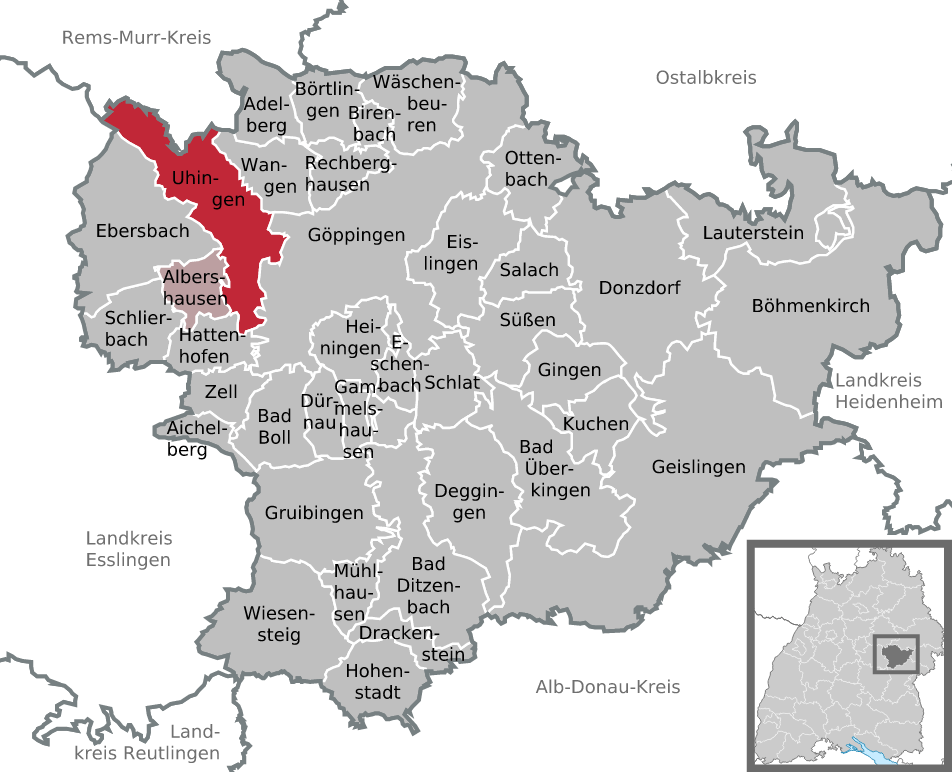 Uhingen im Landkreis Göppingen