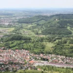 Ausblick vom Messelstein über Donzdorf und die umgebende Landschaft