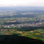 Luftbild von Ebersbach an der Fils mit Kernstadt und umliegenden Wohnlagen